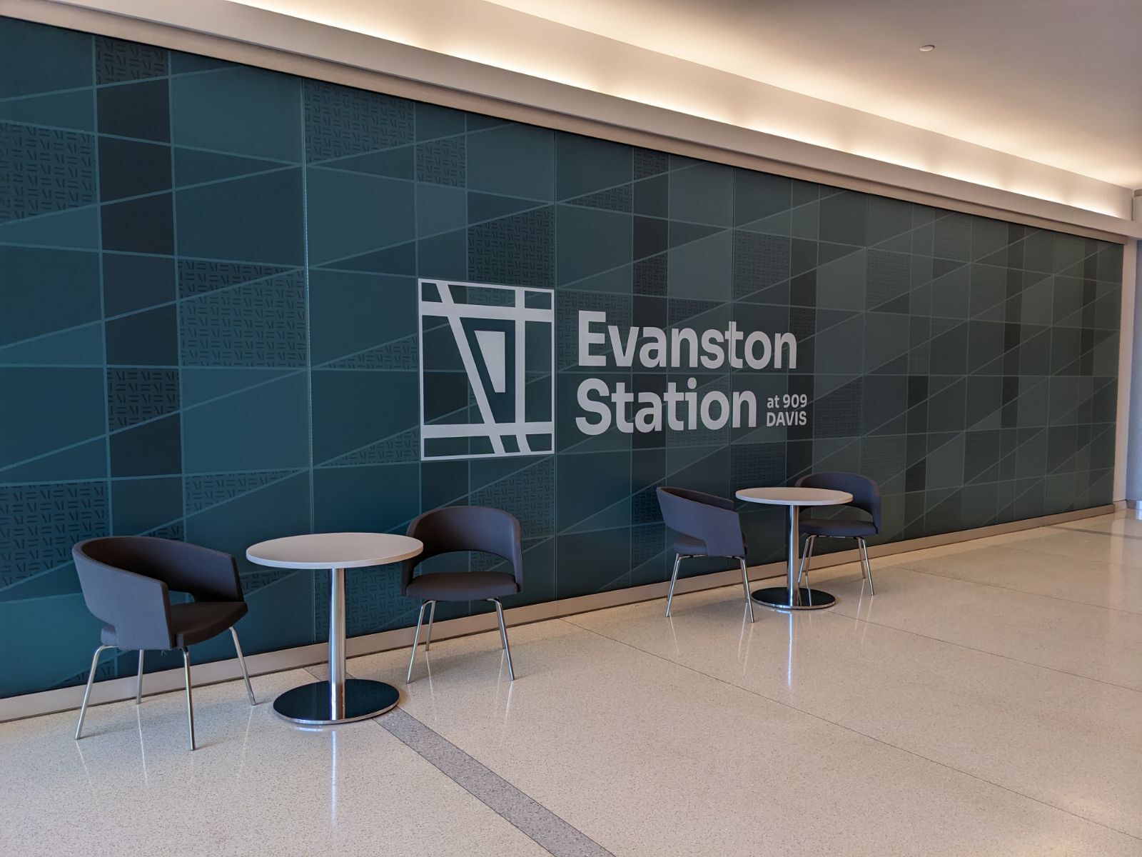 Custom Window Film Mural Brings Life to Evanston Station at 909 Davis